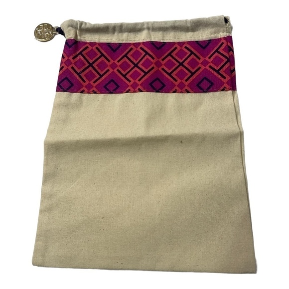 𝅺TORY Burch Canvas Drawstring Bag - Picture 2 of 2